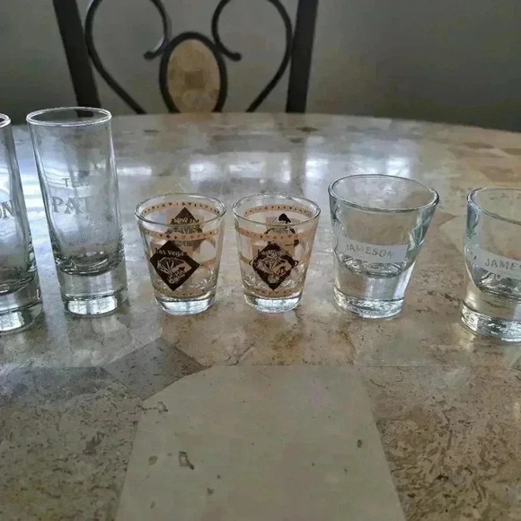 GLASS SHOTS PATRON LAS VEGAS JAMESON - Picture 2 of 2